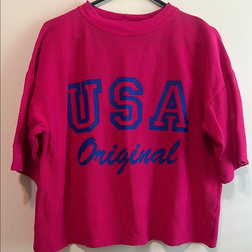 Pink and Blue USA Original Jersey. One size
